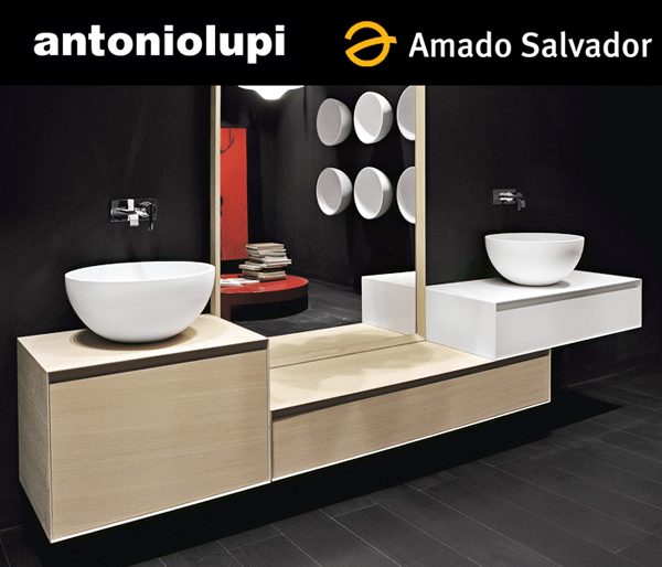Antonio Lupi serie Panta Rei 2015 muebles de baño de diseño italiano con la máxima calidad y acabado