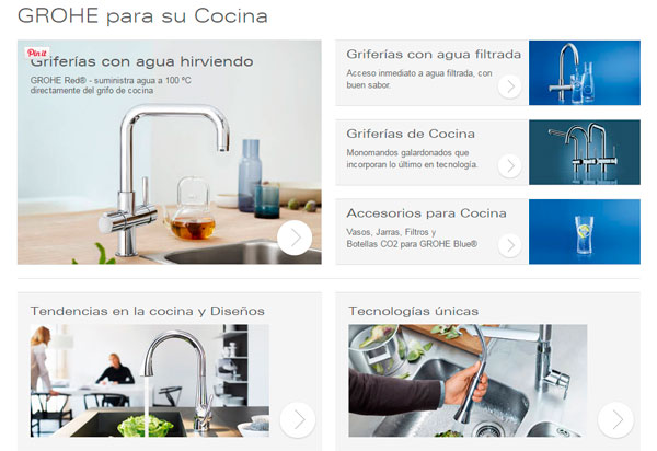 grifería Grohe de cocina