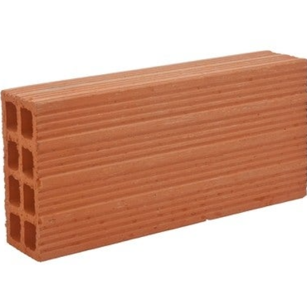 Ladrillo hueco para la construcción 7x16x33cm