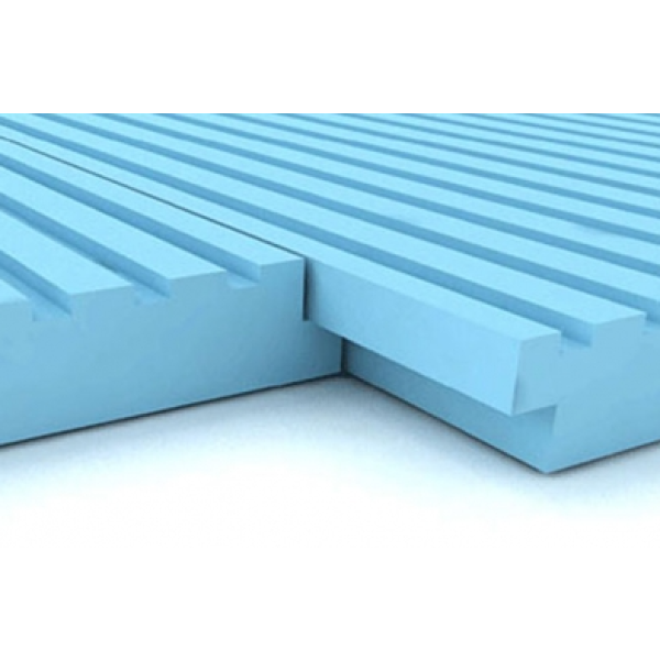 Panel Poliestireno Extruido Ranurado 1250x600mm espesor 40mm aislamiento termico