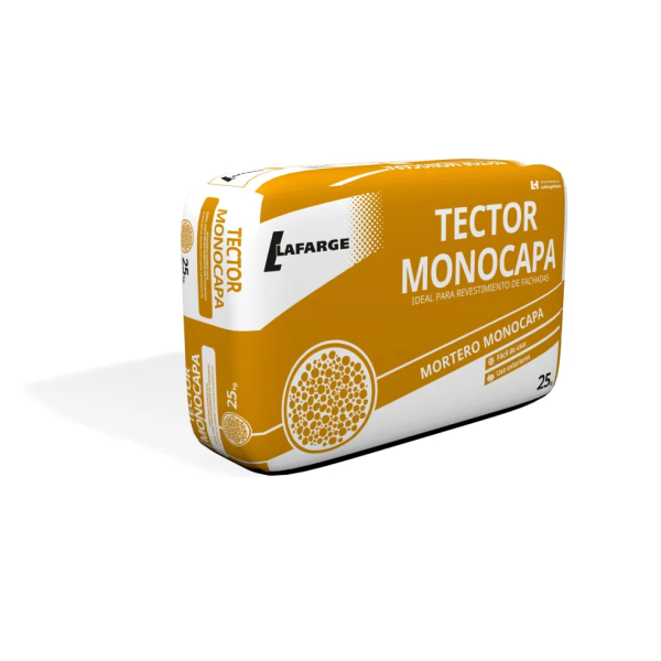 Mortero Monocapa HolcimSACO 25KG ACABADO Raspado R02 (BLANCO).