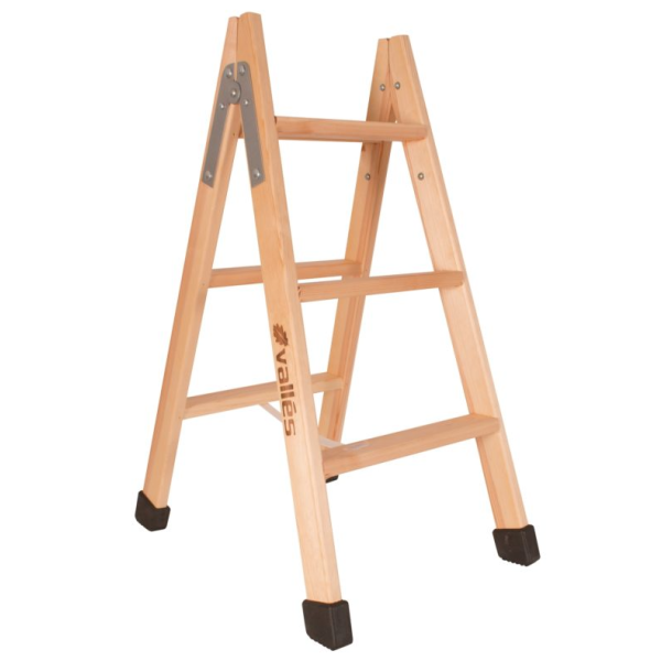 Escalera De Madera 3 peldaños de 75cm De Altura (Abierta)