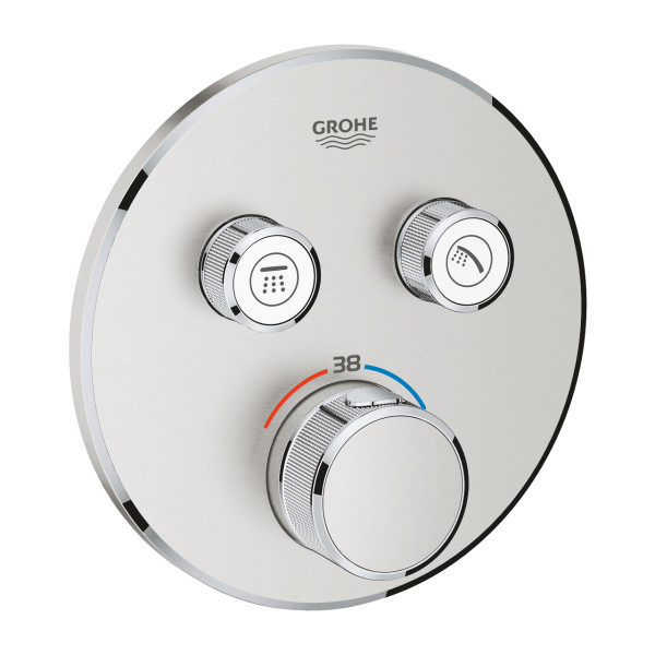 Termostato SmartControl 2 Llaves Empotrado Supersteel Grohe