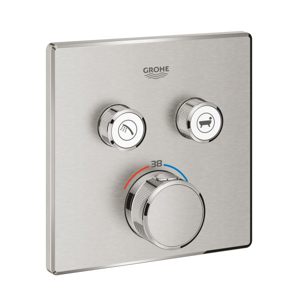 Termostato SmartControl Empotrado 2 Llaves Supersteel Grohe