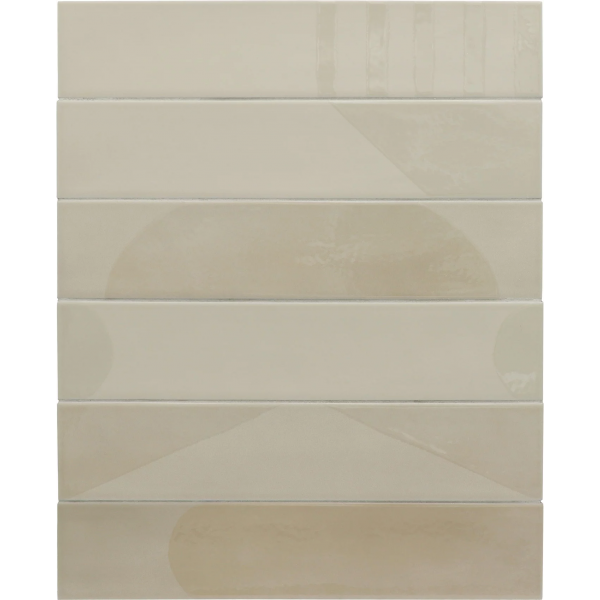 Azulejo WADI DECOR BEIGE 6X30CM Equipe Cerámicas