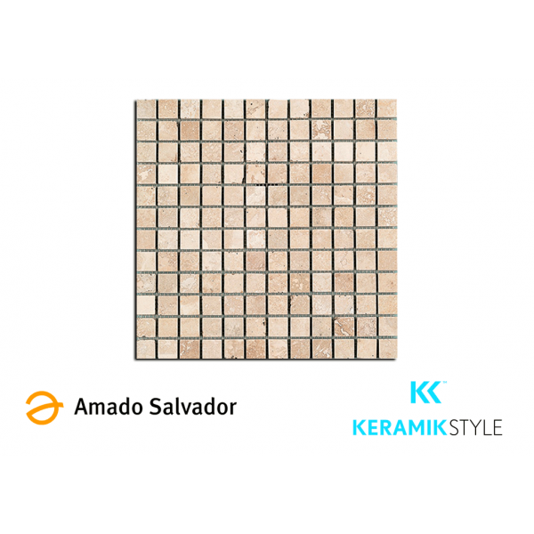 Mosaico enmallado ANTALYA 30,5X30,5CM piedra