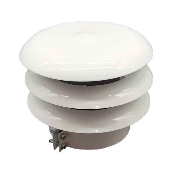 Deflector 3 Aros con Abrazadera Diam 125MM Aluminio Blanco Convesa