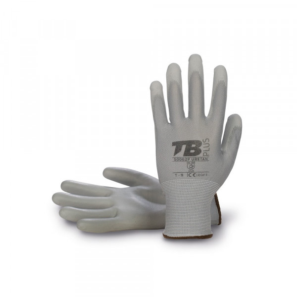 Guantes de trabajo de poliester gris