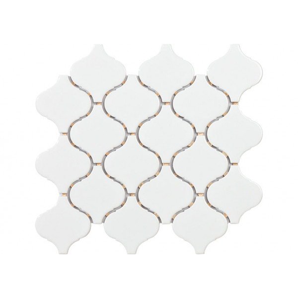 Mosaico enmallado TECH FLAME White Gloss 30,5x28,5cm
