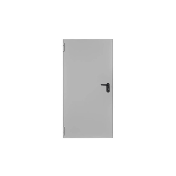 Puerta Multiusos Reversible 800x2050 MM Blanco Sin Rejilla De Ventana Con Maneta Negra