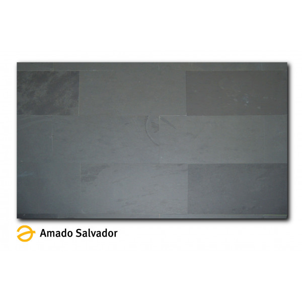 Piedra Natural Pizarra Brasileña calibrada 30x60cm Negro grafito