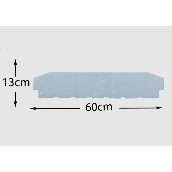 Bovedilla Eps Poliestireno Canto 13 100cm Largo x 62cm Entre Ejes