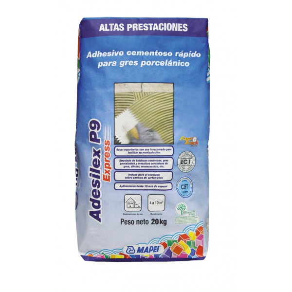Adhesvio cementoso rápido ADESILEX P9 EXPRESS C2FT 20Kg