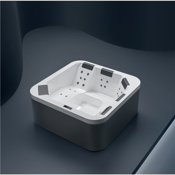 Minipiscina Spa Breeze 210x210x90cm hidromasaje alto rendimiento + cromoterapia Treesse