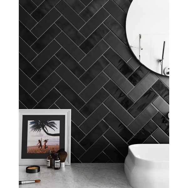 Revestimiento COUNTRY ANTHRACITE 6,5X20cm Equipe Cerámicas
