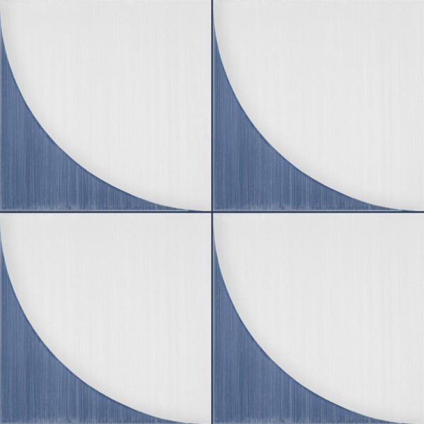 Revestimiento SCENARIO 2B BLUE 20x20 porcelanico brillo Marazzi Crogiolo