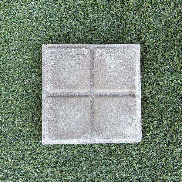 Baldosa hidráulica de hormigón 4 pastillas 20x20x3cm gris