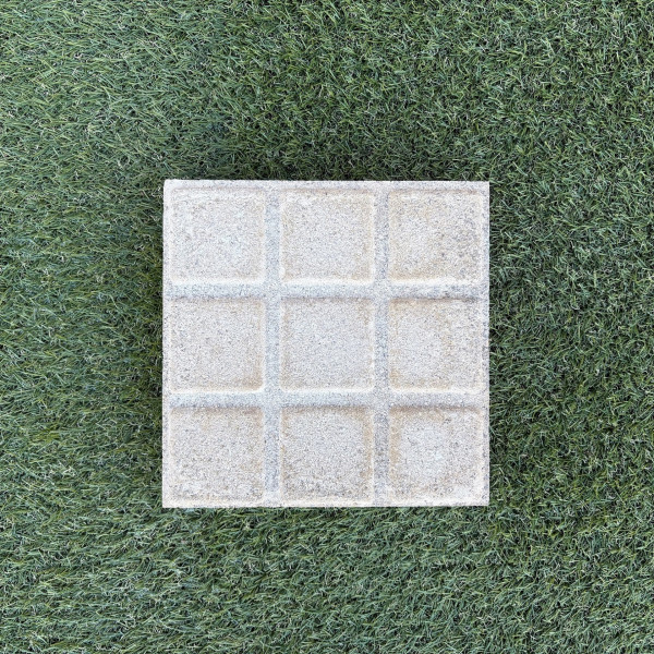 Baldosa hidráulica de hormigón 9 Pastillas en Gris 20x20xcm