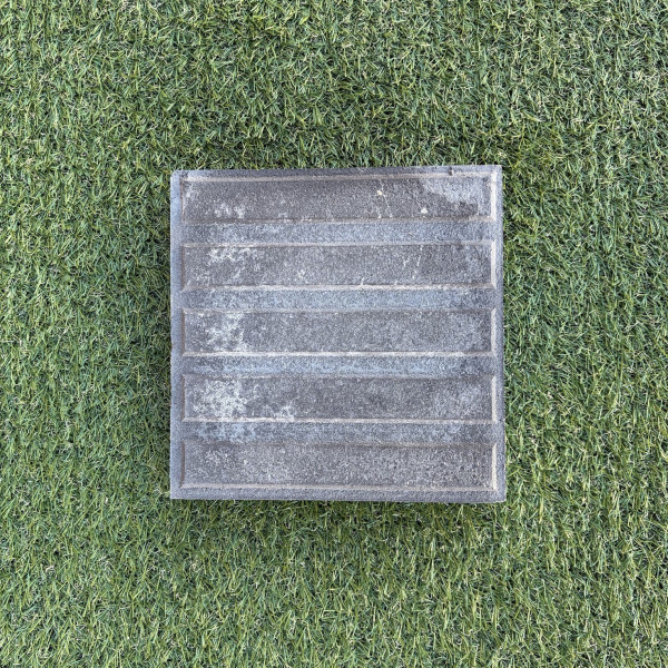 Baldosa Hidráulica de hormigón 5 Barras en Negro 20x20cm