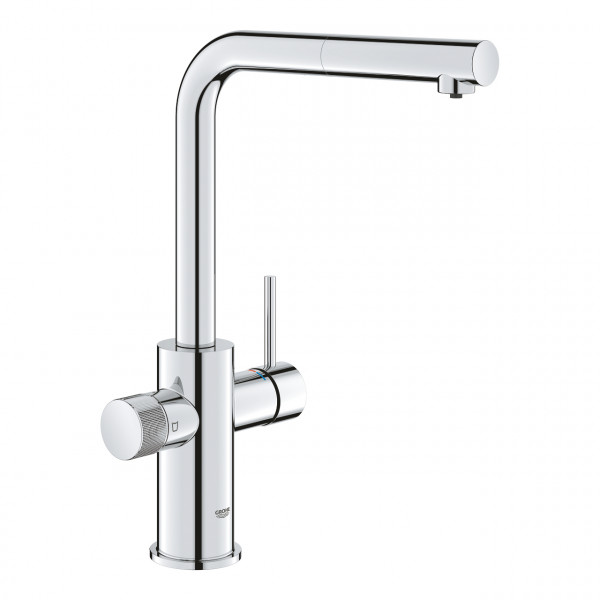 Monomando GROHE BLUE PURE MINTA cromo de fregadero