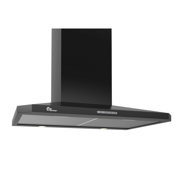 Campana extractora a pared DECOR 787 Negro 70cm sin motor, Thermex