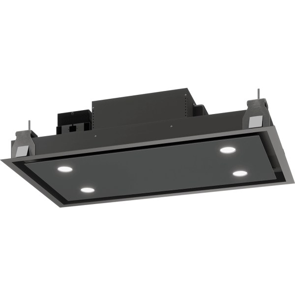 Campana extractora techo METZ MEDIO II cristal Negro 90x50cm, Thermex