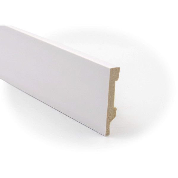 Rodapié blanco mate de poliestireno 8x225cm