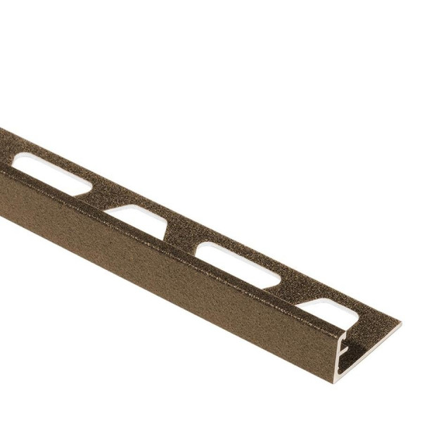 JOLLY-TS Cantonera de aluminio Texturizado Bronce altura 12,5 mm A125TSOB
