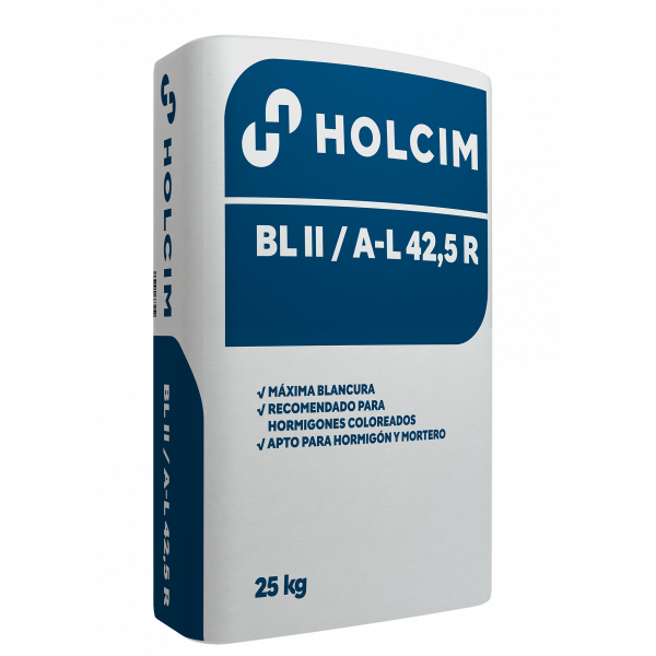Cemento Blanco Holcim 25KG CEM II B-L 42,5R.