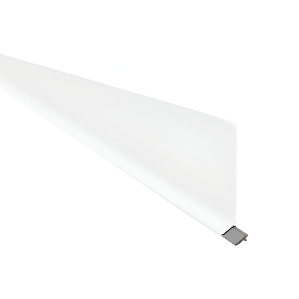 DESIGNBASE-SL-AC perfil rodapié aluminio lacado Blanco Satinado 80mm