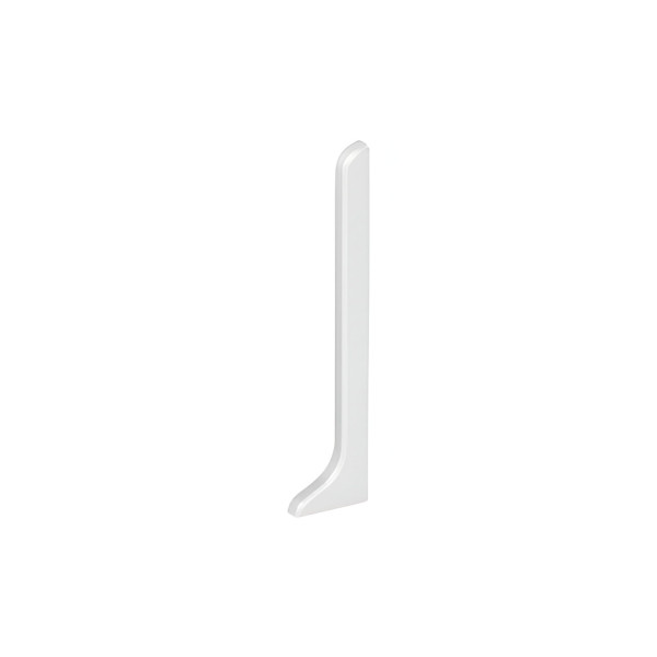 DESIGNBASE-SL/EK tapón derecha aluminio lacado Blanco Satinado 80mm
