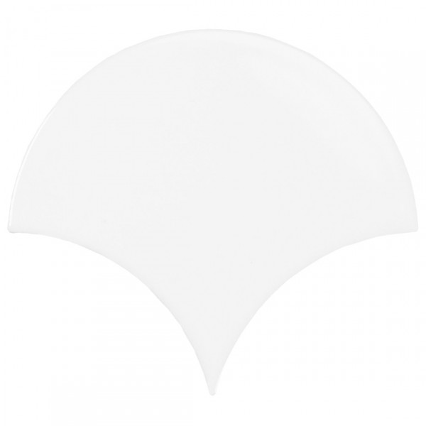 Revestimiento SCALE FAN WHITE 10,6X12cm Equipe Cerámicas