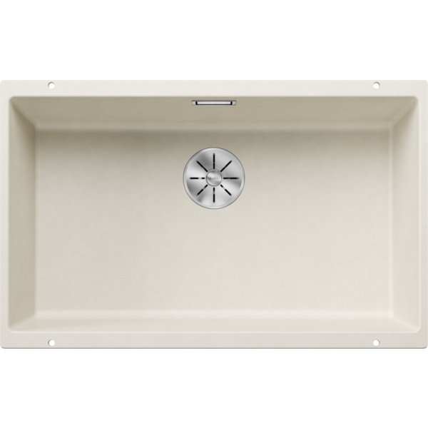 Fregadero bajo encimera blanco suave subline 700-U 73x46cm Blanco 