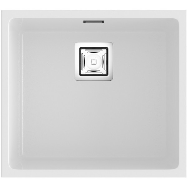 Fregadero ZIE45 Blanco mate bajo encimera 450x500x200mm 