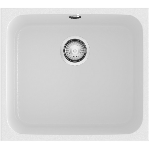 Fregadero Gandia 50 blanco brillo bajo encimera 500x405mm