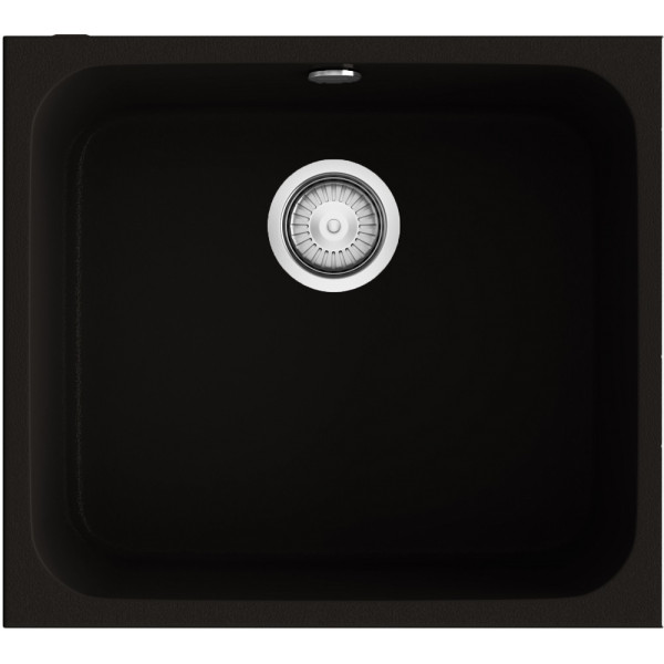 Fregadero Gandia 50 negro brillo bajo encimera 500x405mm