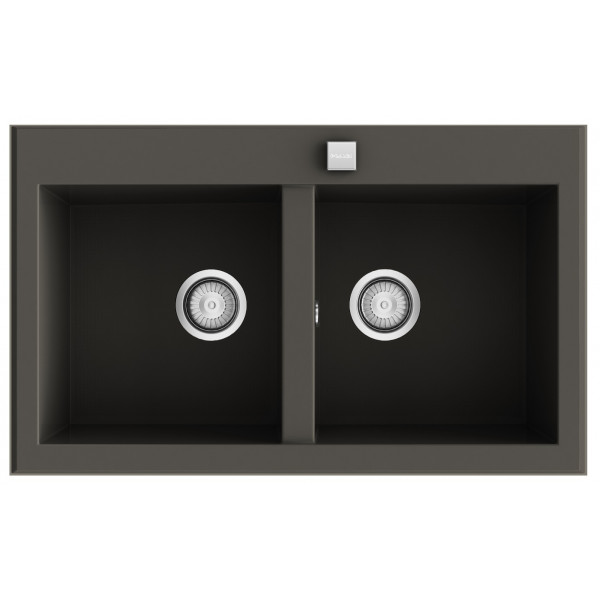 Fregadero SHIRA506 tundra brillo bajo encimera 790x520mm 