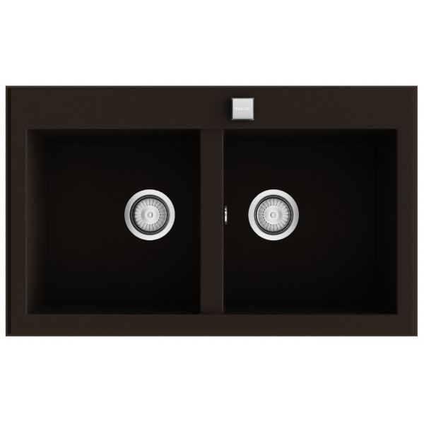 Fregadero SHIRA504 brown brillo bajo encimera 860x520mm