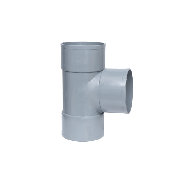 Injerto Simple Hembra-Hembra 87º de 32mm diámetro, Gris