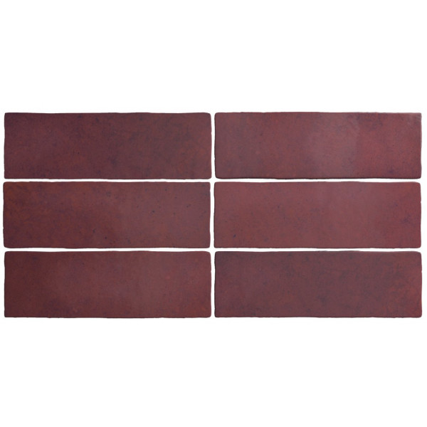 Revestimiento MAGMA BURGUNDY 6,5X20cm Equipe Cerámicas