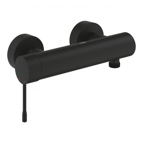 Monomando de ducha Essence Negro mate de 1/2"