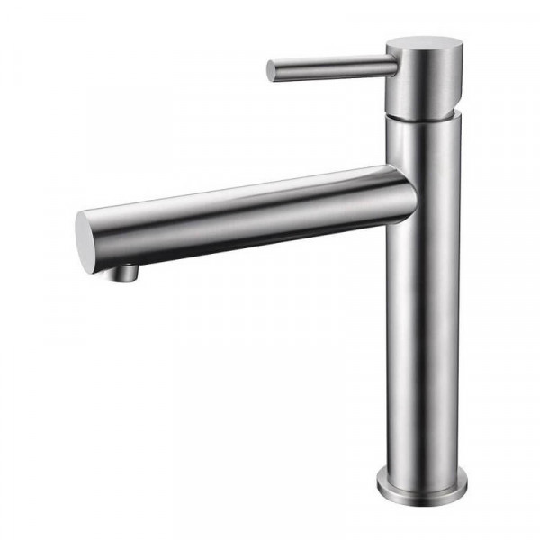 Monomando de lavabo alto Birao Acero Inox