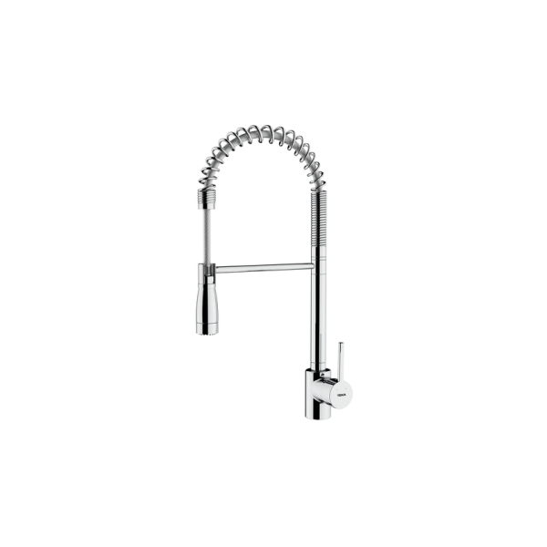 Monomando ARK 939 en Acero Inoxidable con caño giratorio y flexible 509830200 de Teka