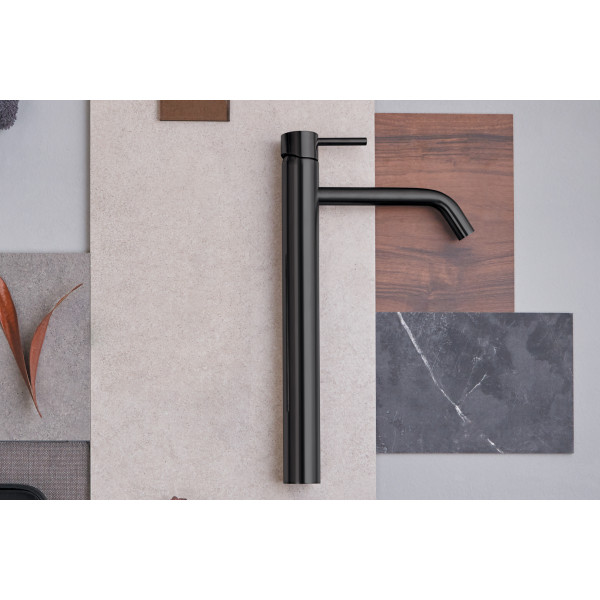 Monomando lavabo caño alto Loop metal gun Sanycces