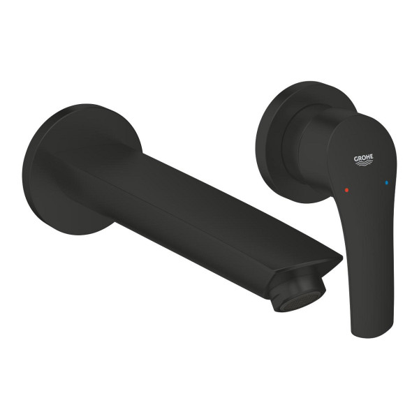 Monomando lavabo mural EUROSMART Negro Mate tamaño M de Grohe Ref. 293382433