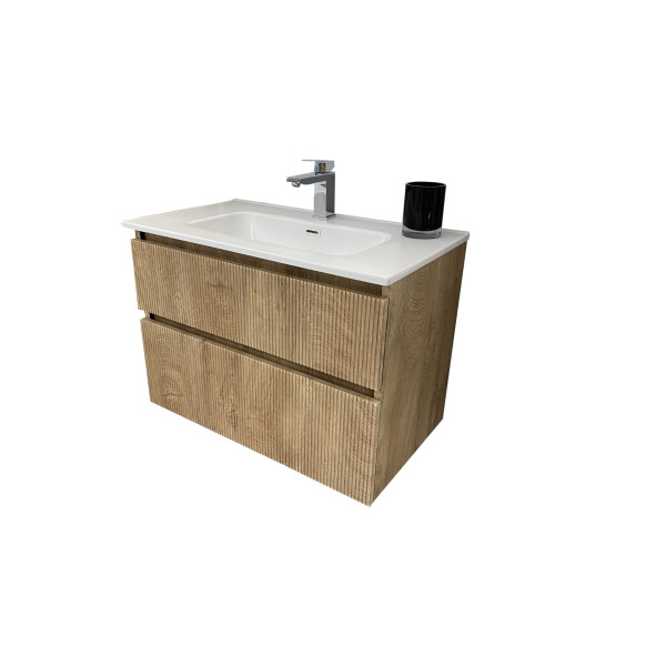 Mueble Baño Madera Roble 60cm Sanchis