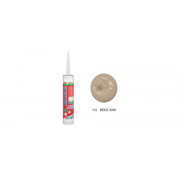Silicona color Beige 2000 132 MAPESIL AC Mapei 