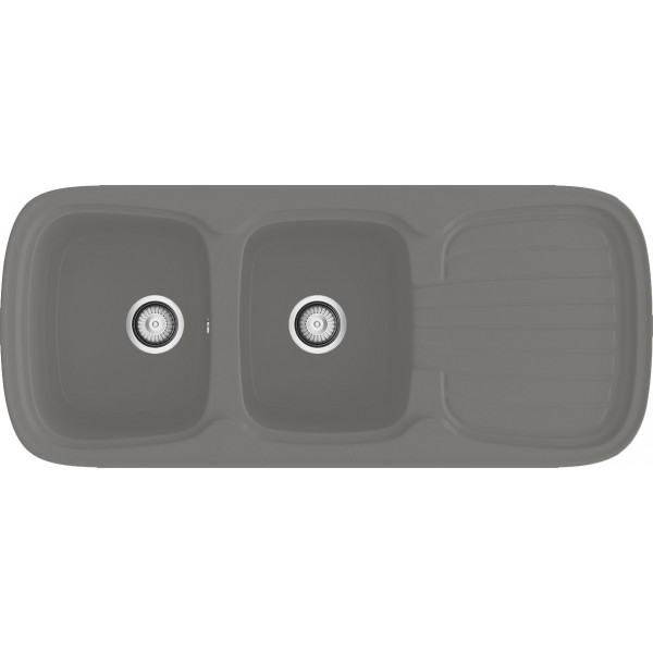 Fregadero Platino sobre encimera concret 400x1045mm