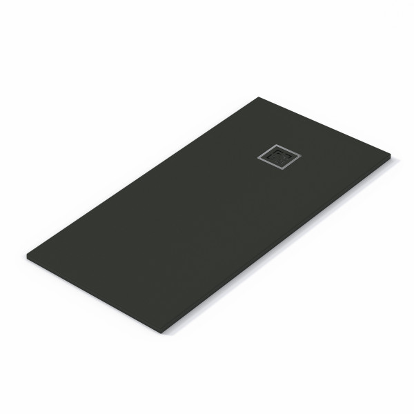 Plato de ducha Evol Solidstone Musgo textura piedra de resina mineral