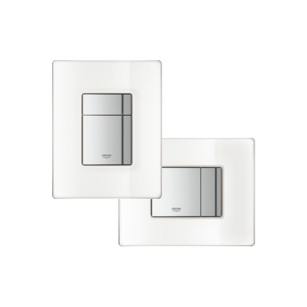 Pulsador Escudo Skate Cosmopolitan en cristal blanco moon white 38845ls0 Grohe